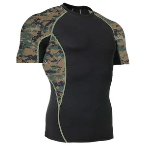 Marpat Camouflage Short Sleeve Side Panel Rash Guard