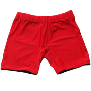 Solid Red Vale Tudo Female MMA Shorts