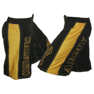 Black with Gold Stripe - Army Combatives Fight Shorts
