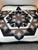 Broken Fan Star Patchwork Amish Quilt 102x114.  V130.HMA