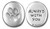 Paw Print Memory Token Coin "Always with You" 0065