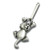 Cat "Clinging Cat" Zipper Pull 2415ZP