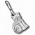 Cat Zipper Pull Sitting Cat 2541ZP