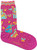 Laurel Burch Socks "Dog with Papillion" Fuchsia -  LB1101F