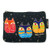 Laurel Burch Cotton Canvas Cosmetic Bag "Feline Faces" - LB2090B