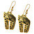 Laurel Burch "Jungle Cat" Drop Goldtone Enamel Earrings - LB4111-5