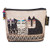 Laurel Burch Feline Minis Cosmetic Clutch Pouch Cat Faces