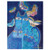 Laurel Burch Canvas Indigo Cat 12x16 Wall Art LB26003