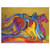 Laurel Burch Canvas Caballos de Colores Horses 12x16 Wall Art LB26007