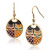 Portrait Cats Laurel Burch Earrings Black Multi 5011