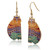Rainbow Cats Laurel Burch Earrings Bright Multi 5026