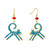 Felicity Blue Laurel Burch Earrings - 5081