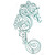 Seahorse Decorative Metal Wall Decor 22943