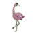 Pink Flamingo Pin with Rhinestones - Silvertone - P3223S