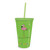 Flamingo Insulated Plastic Tumbler with Lid & Straw 726-07