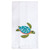 Sea Turtle Embroidered Cotton Waffle Towel - F0774