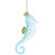 Sparkles Seahorse Beach Glass Ornament Blue 4057727B
