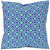 Blue and Teal Patterned Accent Pillow -10656B