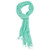 Solid Fringed Viscose Scarf - Mint - Teal - 25205