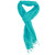 Solid Fringed Viscose Scarf - Mint - Teal - 25205