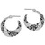 Flowering Vine Hoop Earrings