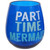 Blue "Part Time Mermaid" Stemless Wine Glass - Acrylic Shatterproof - 20103P