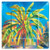 Palm Tree Blue 8" Lunch Plate Melamine 39840