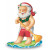 Christmas Ornament Santa Paddling 13066000