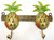 Pineapple Decorative Double Metal Wall Hook BS225P