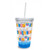 Insulated Tumbler Beach Bum with Lid & Straw 814-97