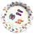 Flip Flop Paper Dinner Plates by Lolita -8 in Package - TW10-8179