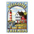 Bay Lighthouse Welcome Beach House Size Flag - JFL084L