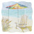 Seaside Hideaway Umbrella Soiree 8" Square Lunch Plate Melamine 22061