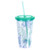 Shells Green Insulated 18oz Plastic Tumbler with Lid & Straw - 25263G