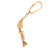 BRASS FISH BONES KEY RING K-1863