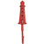 Red Lighthouse Wall Hook - 7 1/2 Inch High - H-4627