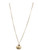 Sea Shell Necklace - Jeweled Gold Tone with Chain - 48211
