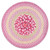 Pink Flower Round Braided Floor Mat Rug 27" - RP-571
