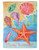 Happy Summer Shells Suede GARDEN FLAG 14S3413BL
