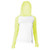 SOFFE JR NO SWEAT COLOR BLOCK HOOD - WHITE/KOOL KIWI