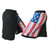 Distressed USA Flag MMA Shorts