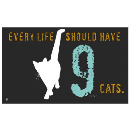Nine Cats Floor Mat MatMate 19013D