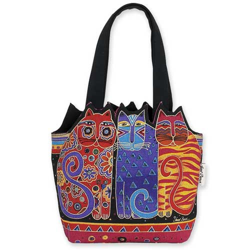 el Burch Feline Cutout Tote - Feline Friends - LB4100