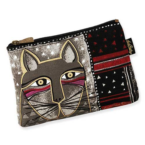 Laurel Burch Whiskered Cats Cosmetic Bags Brown LB5321F