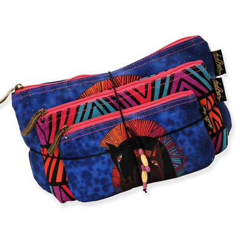 Laurel Burch Embracing Horses 3 BAG SET Cosmetic Bags LB5330