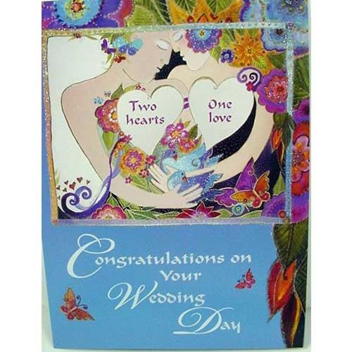 Laurel Burch Card Wedding "Live Life Hope" - WDG13261