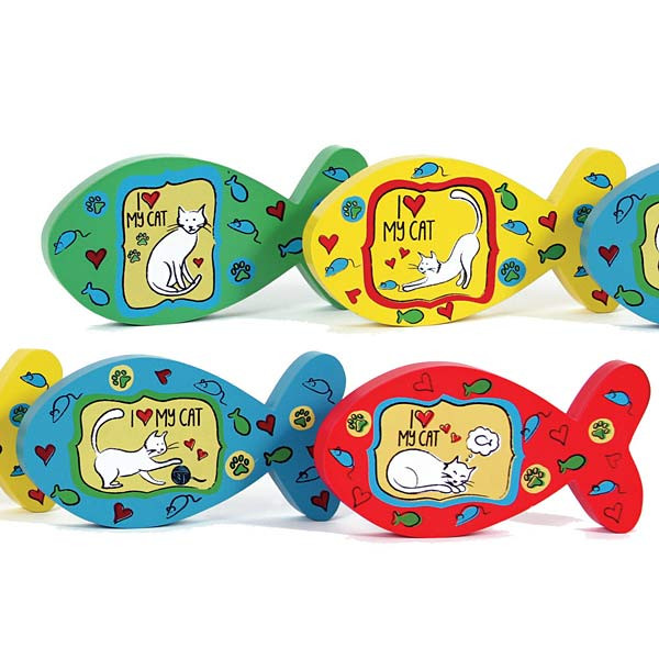 I Love My Cat Fish Plaque 45590