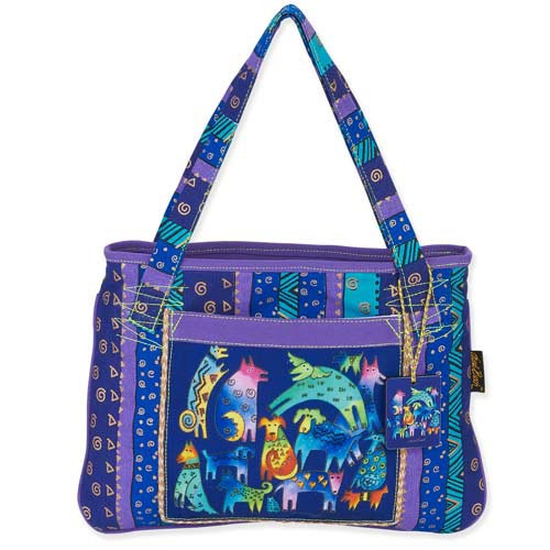 Laurel Burch Mythical Dogs Medium Tote