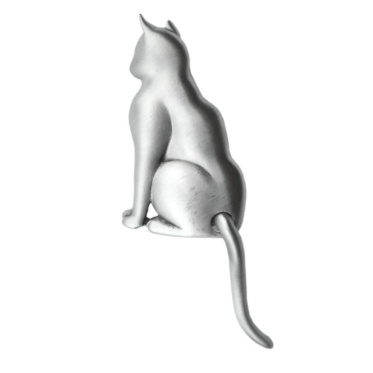 Cat Swinging Tail Pewter Pin 1043PP