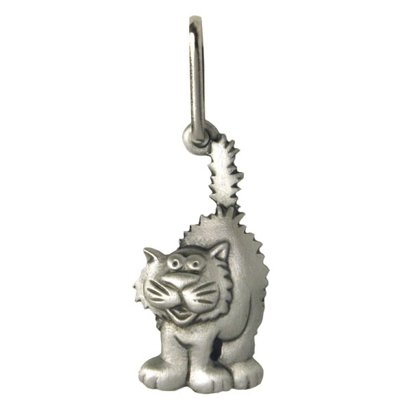 Feline Cat Pewter Zipper Pull 2688ZP
